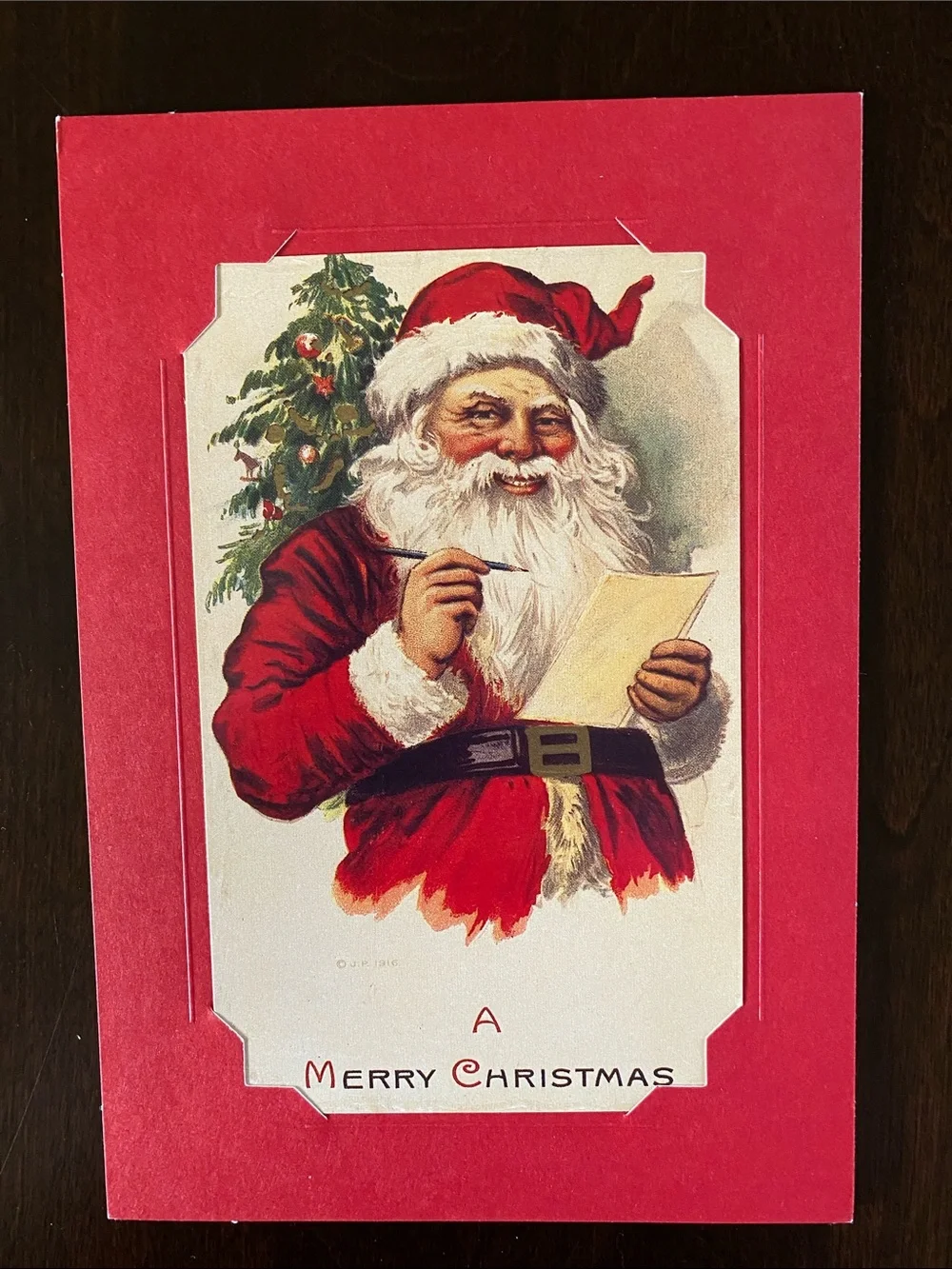 Bundle of 3 Vintage Holiday Cards with Envelopes